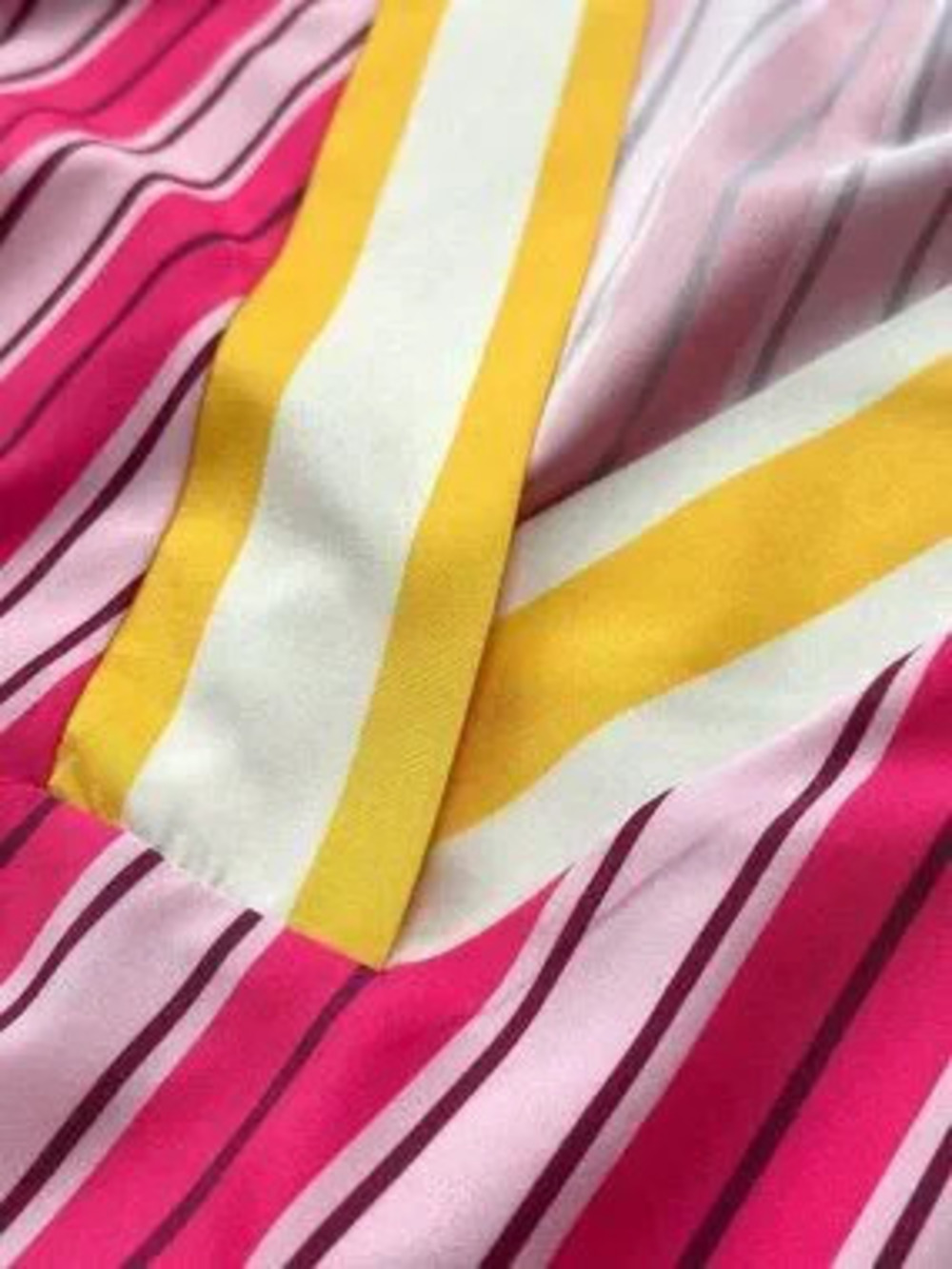 Multicolor Bohemian Women's Modest Plus Size Striped Dress with Loose Silhouette